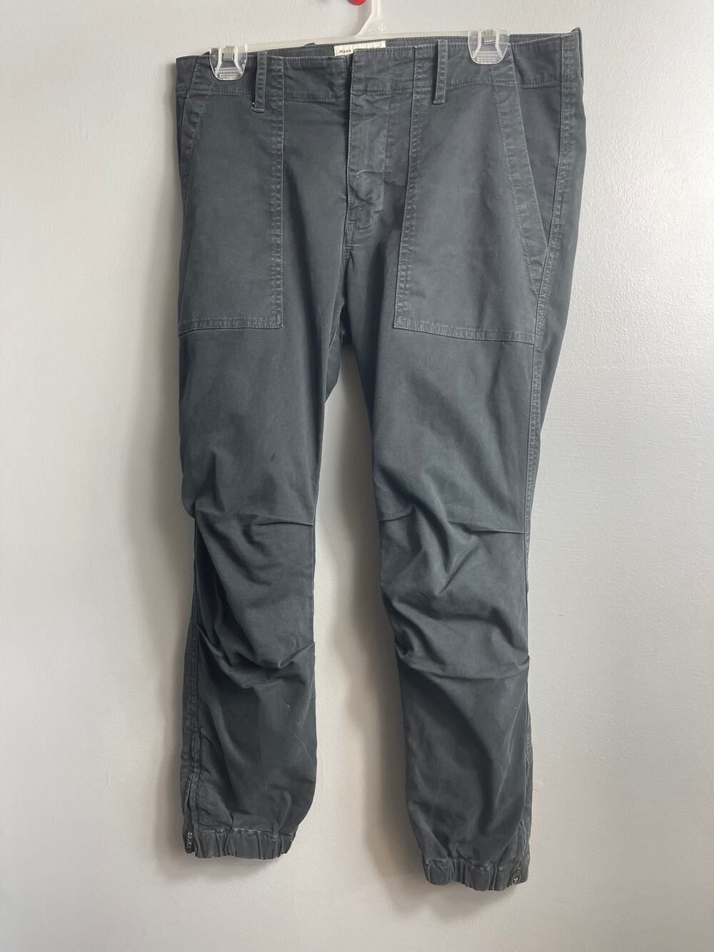 Nili Lotan Cropped French Military Pants in Carbon Grey - Size 6